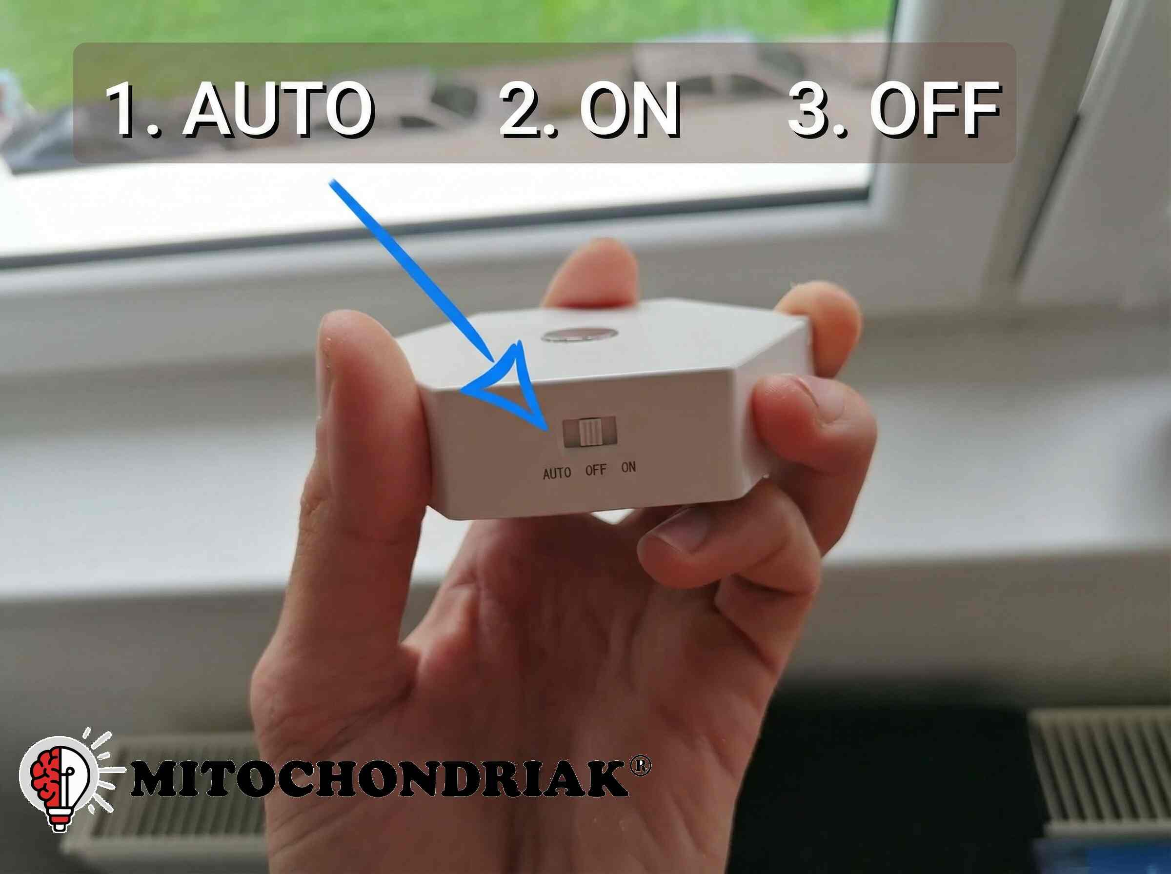 Použití červeného světla Mitochondriak se senzorem